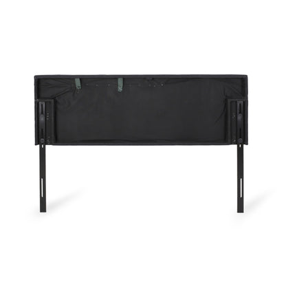 Marakesh - Contemporary Fabric Upholstered King / California King Headboard - Black - The Sleep Loft - Online Mattress Showroom NYC