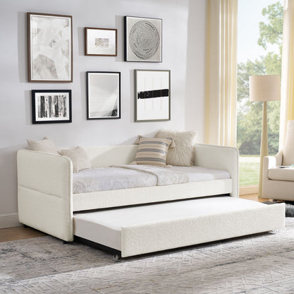 Upholstered Daybed With Pop Up Trundle - The Sleep Loft - Online Mattress Showroom NYC