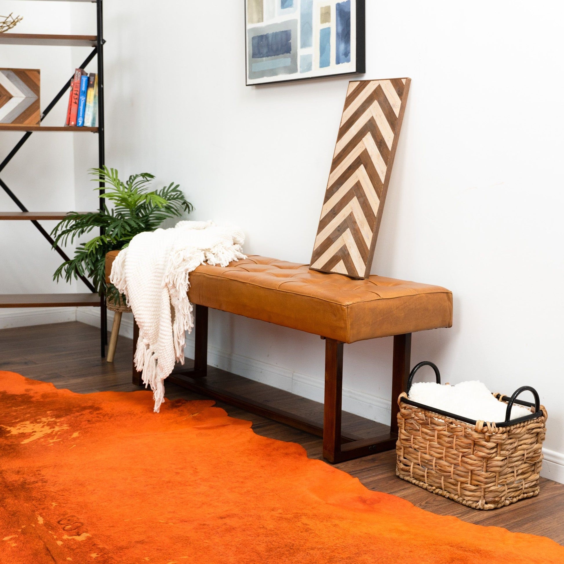 Cameron - Bench - Brown / Tan - The Sleep Loft - Online Mattress Showroom NYC