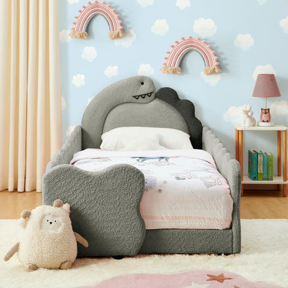 Cute Dinosaur Shaped Bed With Safety Guardrail, Toddler Frame - The Sleep Loft - Online Mattress Showroom NYC