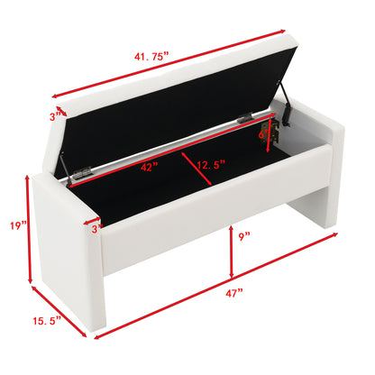 Modern Upholstered Large Bed End Bench With Storage - The Sleep Loft - Online Mattress Showroom NYC