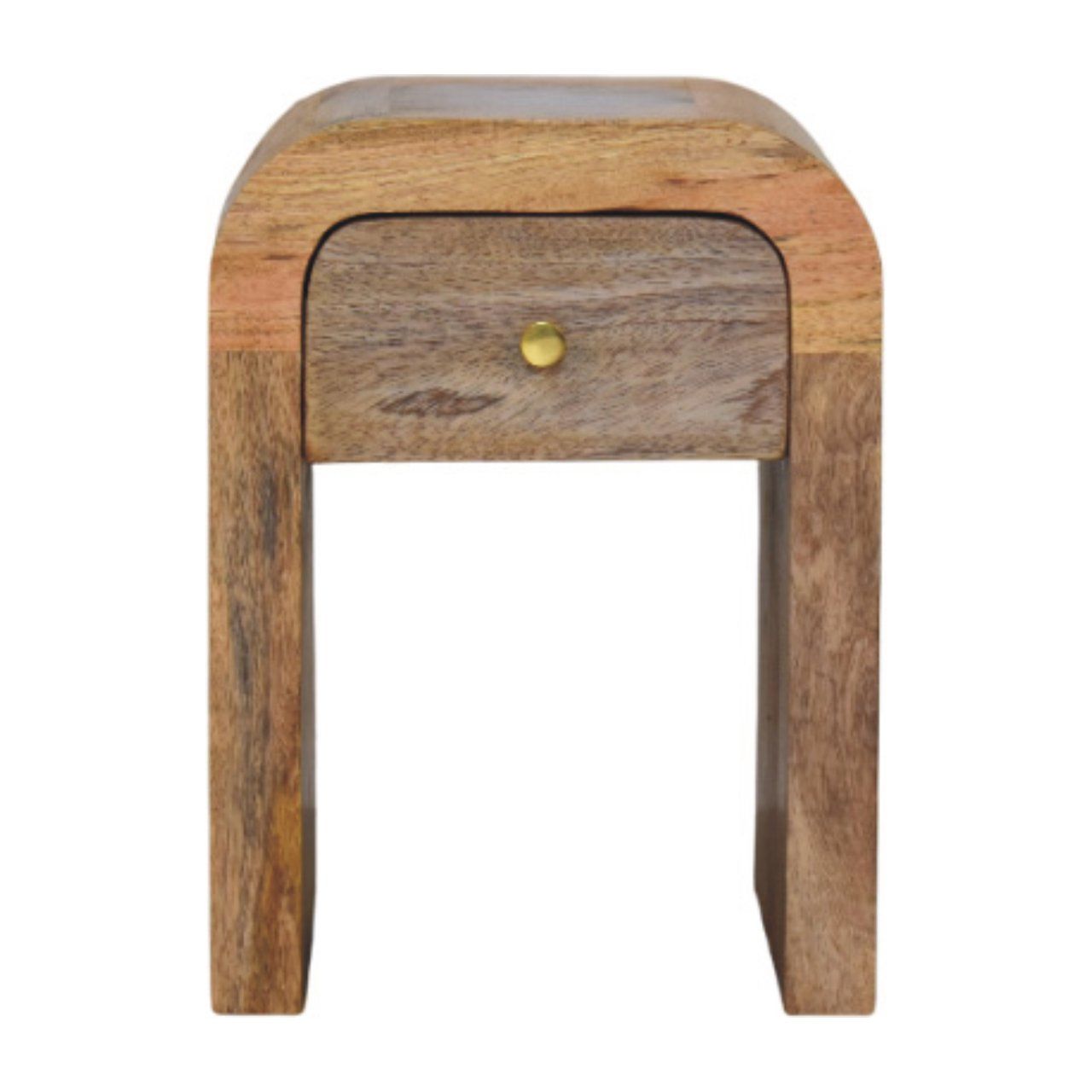 Mini Darcy - Nightstand With Curved Edges - The Sleep Loft - Online Mattress Showroom NYC