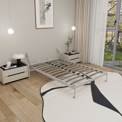 Queen Size Vertical Murphy Wall Cabinet Folding Bed With Automatic Legs - Gray - The Sleep Loft - Online Mattress Showroom NYC