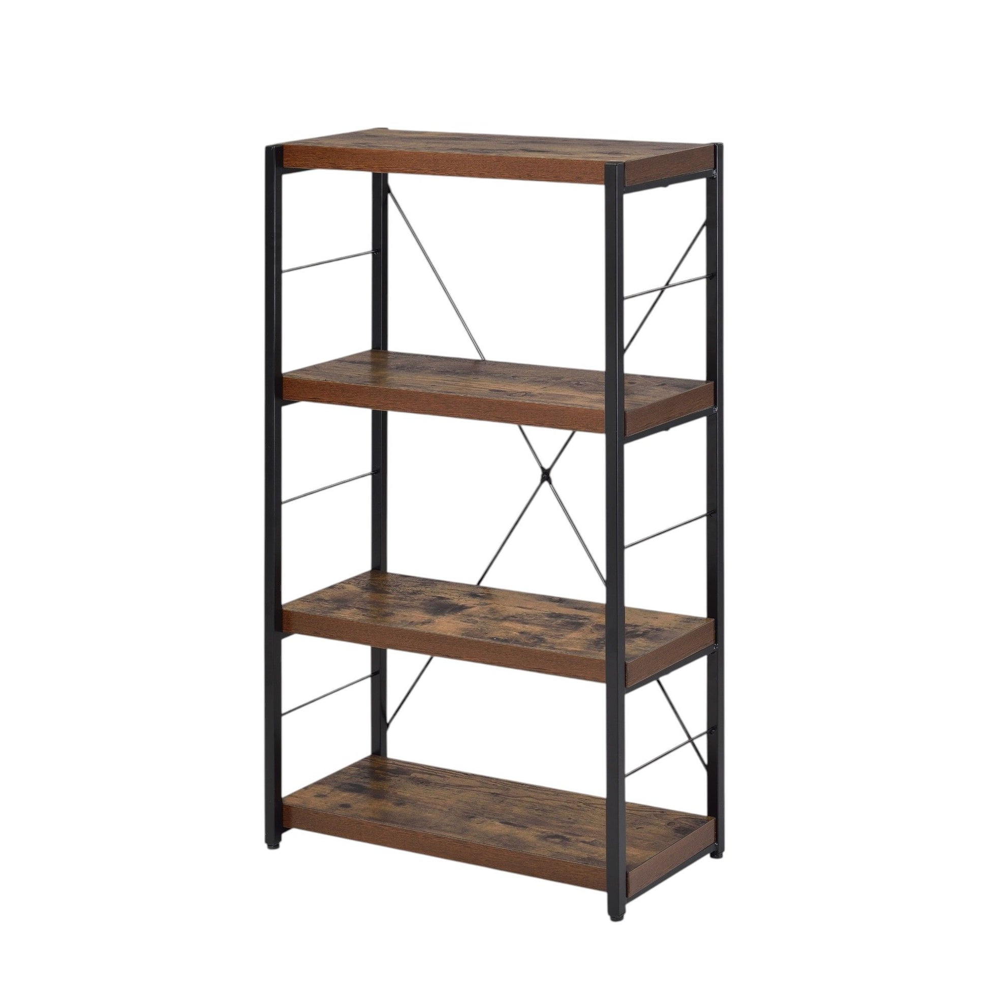 Bob - Bookshelf - Weathered Oak / Black - The Sleep Loft - Online Mattress Showroom NYC