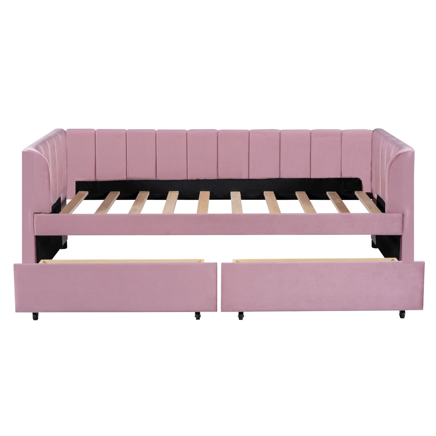 Upholstered Daybed With Ergonomic Design Backrest - The Sleep Loft - Online Mattress Showroom NYC