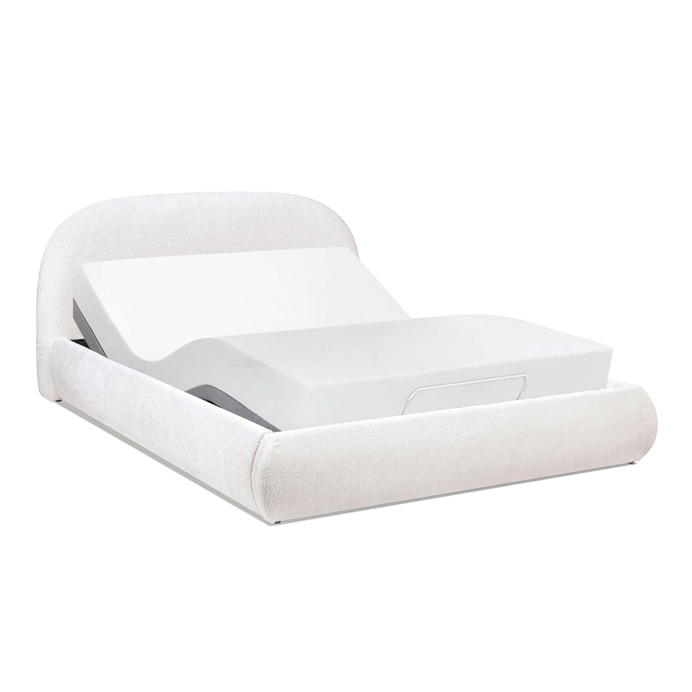 Archie Puffy Grounded - Upholstered Platform Bed - The Sleep Loft - Online Mattress Showroom NYC