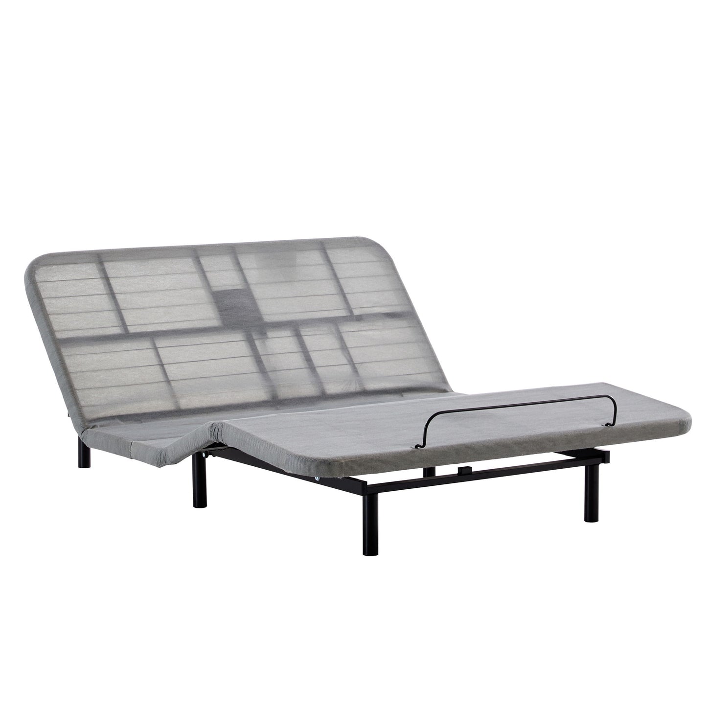 Caron - Queen Size Upholstered Wingback Bed With Adjustable Base Bundle Set - Ivory - The Sleep Loft - Online Mattress Showroom NYC