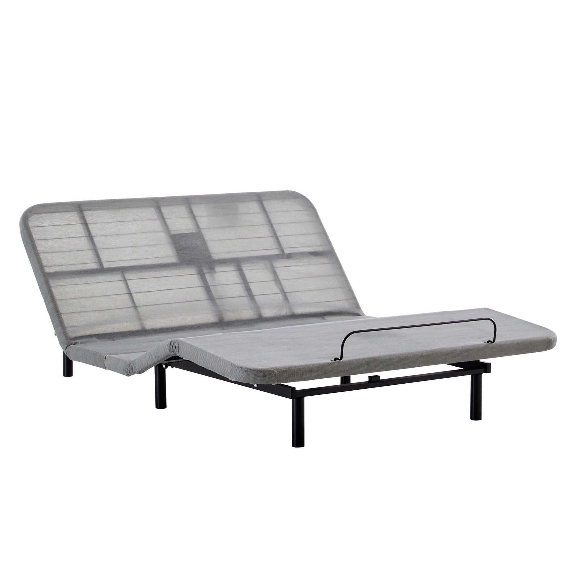 Caron - Queen Size Upholstered Wingback Bed With Adjustable Base Bundle Set - Ivory - The Sleep Loft - Online Mattress Showroom NYC