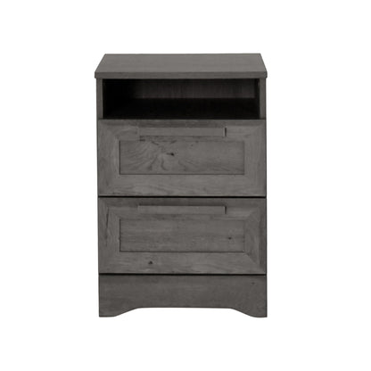 Broxon - Rustic Drawer Nightstand - The Sleep Loft - Online Mattress Showroom NYC