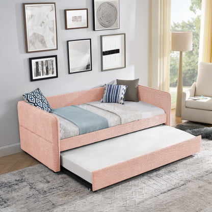 Upholstered Daybed With Pop Up Trundle - The Sleep Loft - Online Mattress Showroom NYC