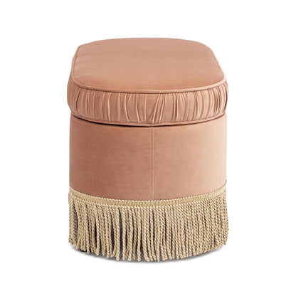 Serena - Contemporary Design Oval Storage Bench Ottoman - The Sleep Loft - Online Mattress Showroom NYC