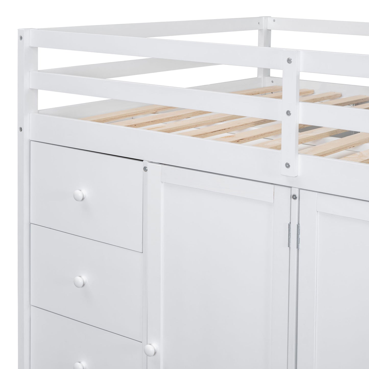 Loft Bed With Built In Wardrobes, Cabinets And Drawers - The Sleep Loft - Online Mattress Showroom NYC