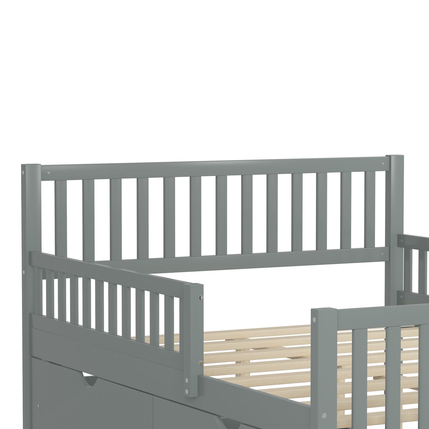 Platform Bed With Guardrails On Both Sides And 2 Storage Drawers - The Sleep Loft - Online Mattress Showroom NYC