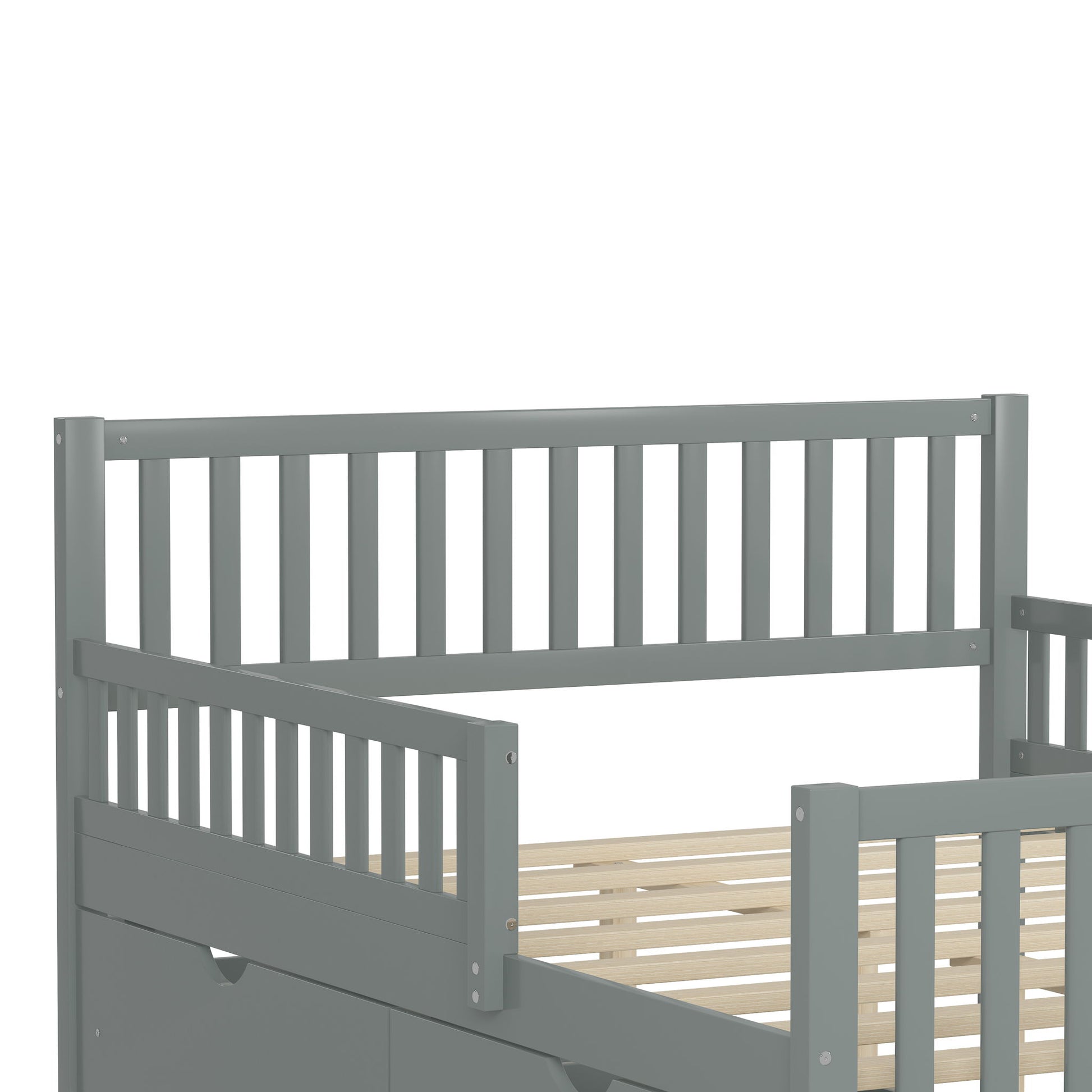 Platform Bed With Guardrails On Both Sides And 2 Storage Drawers - The Sleep Loft - Online Mattress Showroom NYC