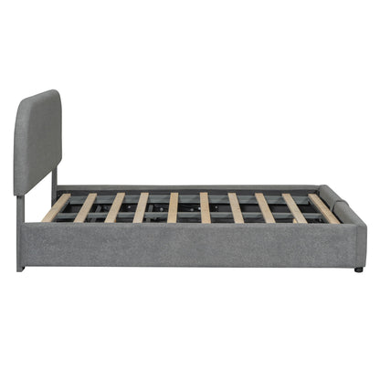 Upholstered Platform Bed With Hydraulic Storage System - The Sleep Loft - Online Mattress Showroom NYC