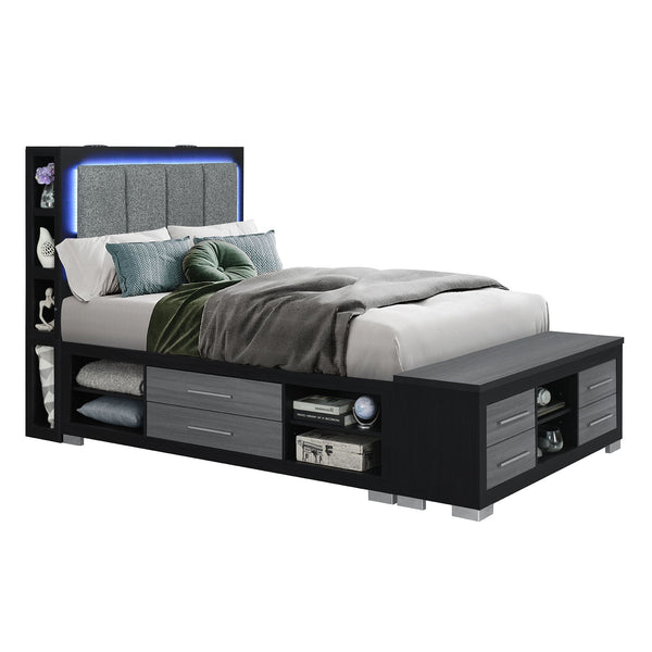Messa - Bed With Storage Features And LED Lighting