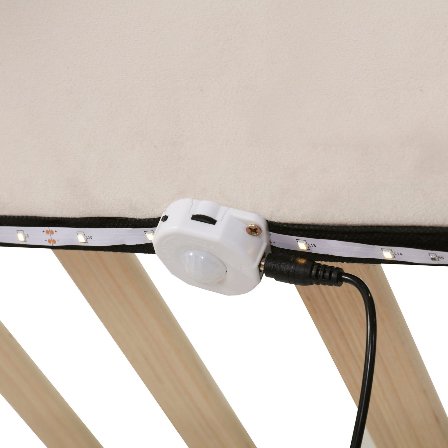 Upholstered Platform Bed With Sensor Light And 2 Large Backrests, With 2 Sets Of USB Port And Socket On Each Rear Bed Leg - The Sleep Loft - Online Mattress Showroom NYC