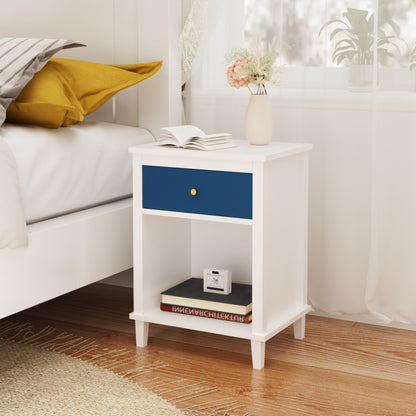 Nightstand With 1 Drawer 1 Shelf - The Sleep Loft - Online Mattress Showroom NYC