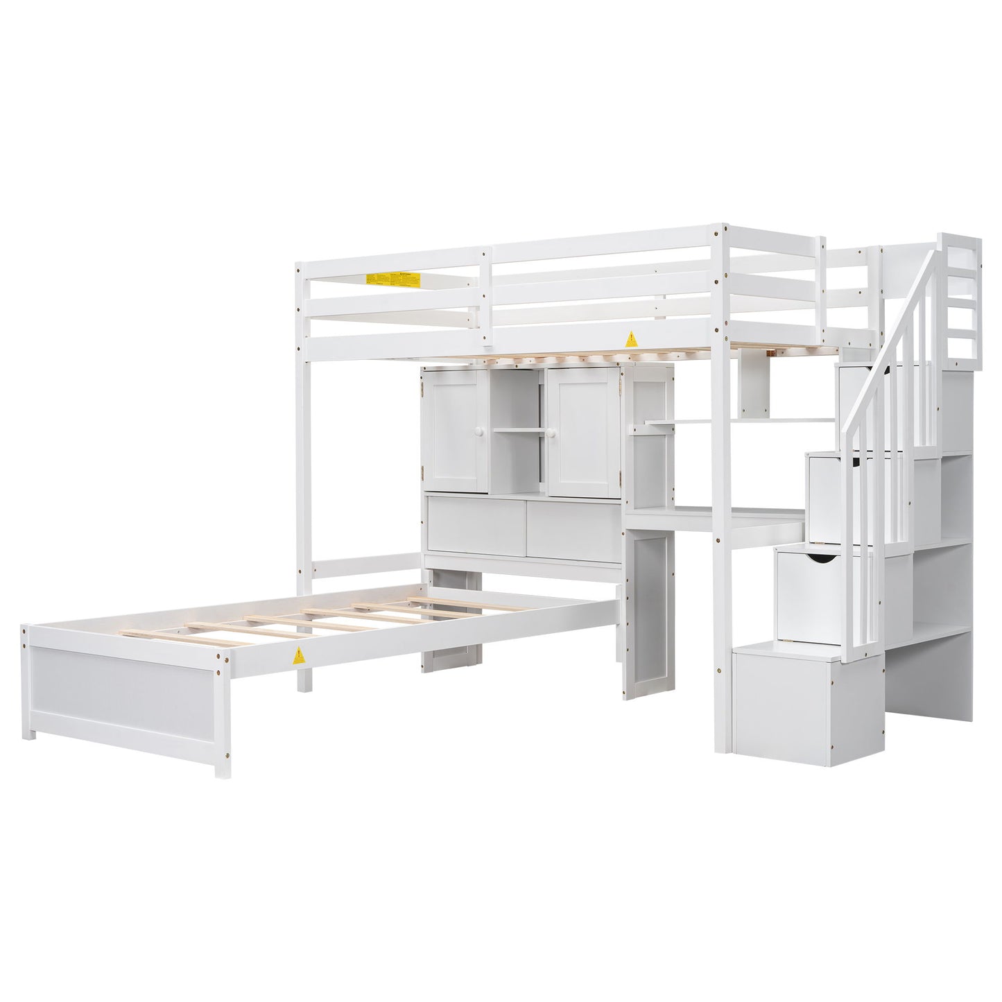 Loft Bed With Built In Desk And Staircase - The Sleep Loft - Online Mattress Showroom NYC