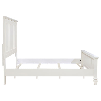 Chelema - Eastern King Panel Bed - Cream White - The Sleep Loft - Online Mattress Showroom NYC