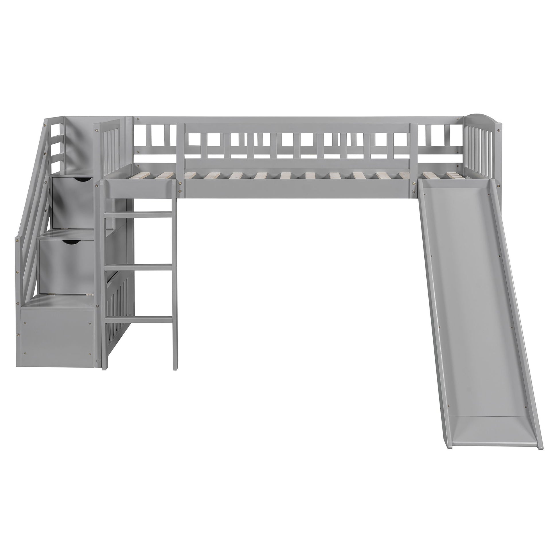 Loft Stairway Bed With 2 Drawers, Convertible Ladder And Slide - The Sleep Loft - Online Mattress Showroom NYC