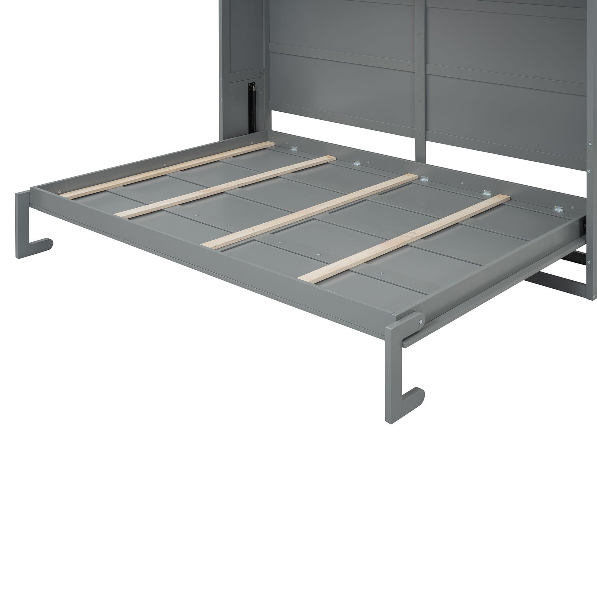 Murphy Wall Bed With Top Cabinets & Wine Rack - The Sleep Loft - Online Mattress Showroom NYC