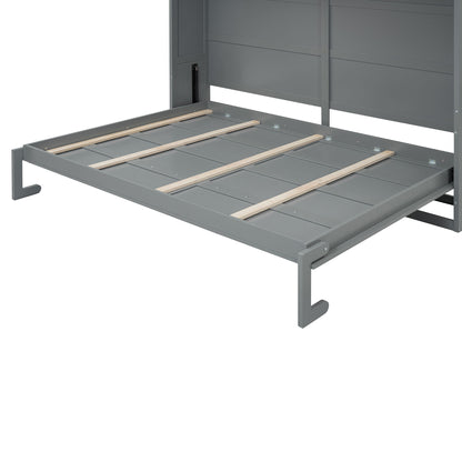 Murphy Wall Bed With Top Cabinets & Wine Rack - The Sleep Loft - Online Mattress Showroom NYC