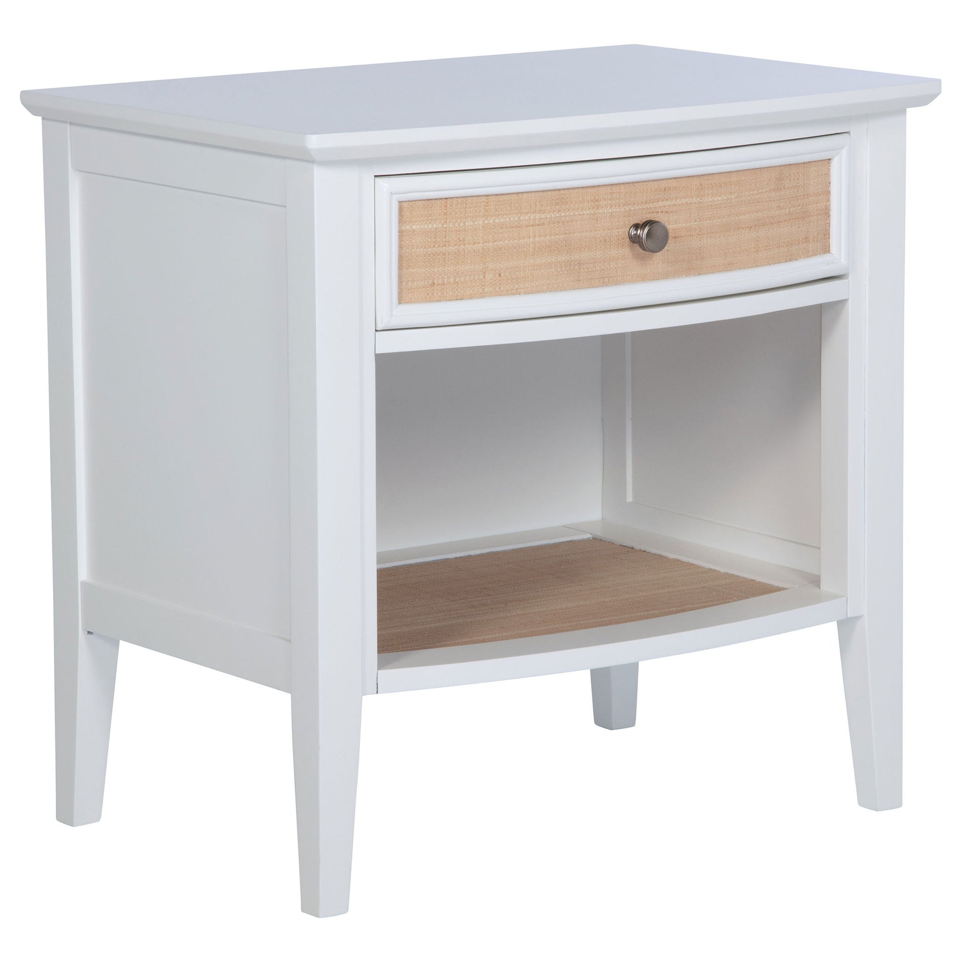 Talia - 1 Drawer Nightstand - White - The Sleep Loft - Online Mattress Showroom NYC