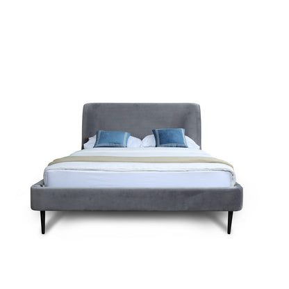 Heather - Upholstered Bed With Curved Headboard - The Sleep Loft - Online Mattress Showroom NYC