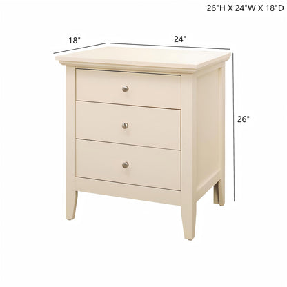 3 Drawer Nightstand & Dove Tailed Drawers - The Sleep Loft - Online Mattress Showroom NYC