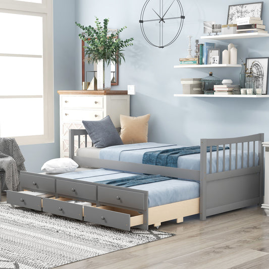 Twin Size Daybed With Trundle And Drawers - The Sleep Loft - Online Mattress Showroom NYC