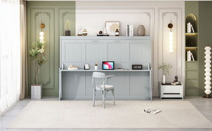 Murphy Bed With Hydraulic Lift & Desk Design - The Sleep Loft - Online Mattress Showroom NYC