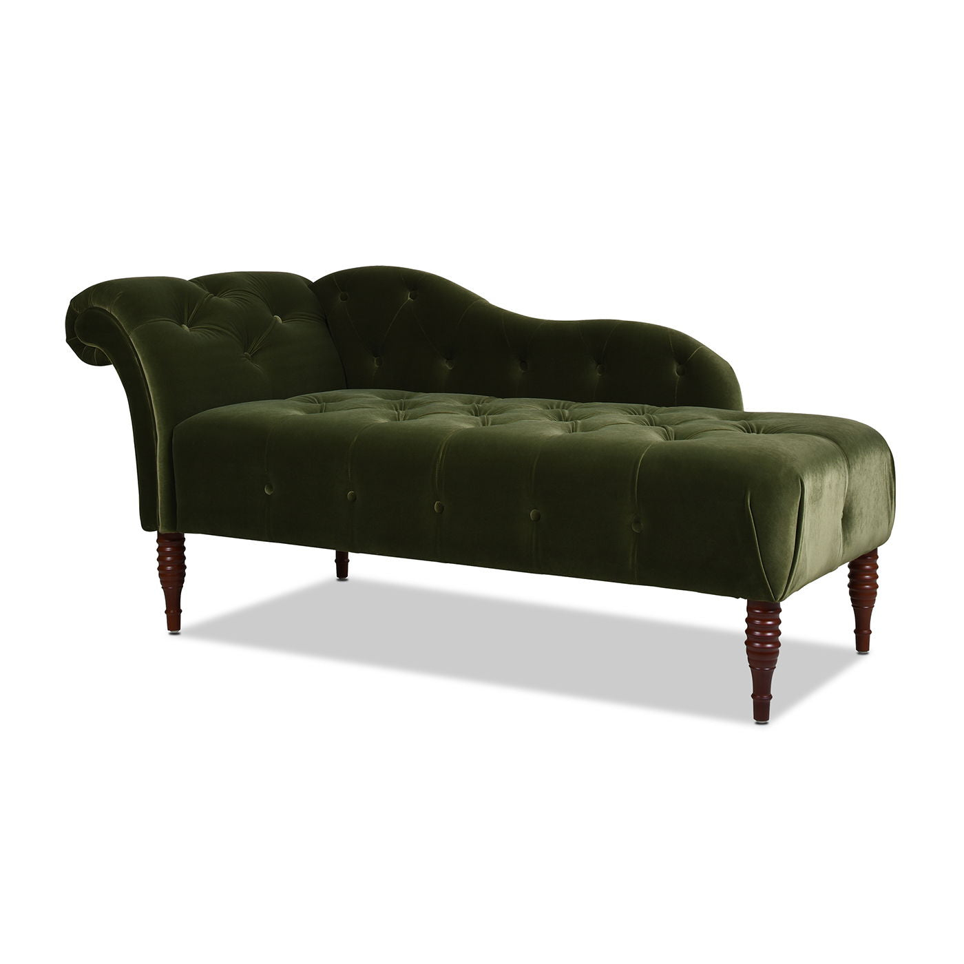 Samuel - Tufted Roll Arm Chaise Lounge - The Sleep Loft - Online Mattress Showroom NYC