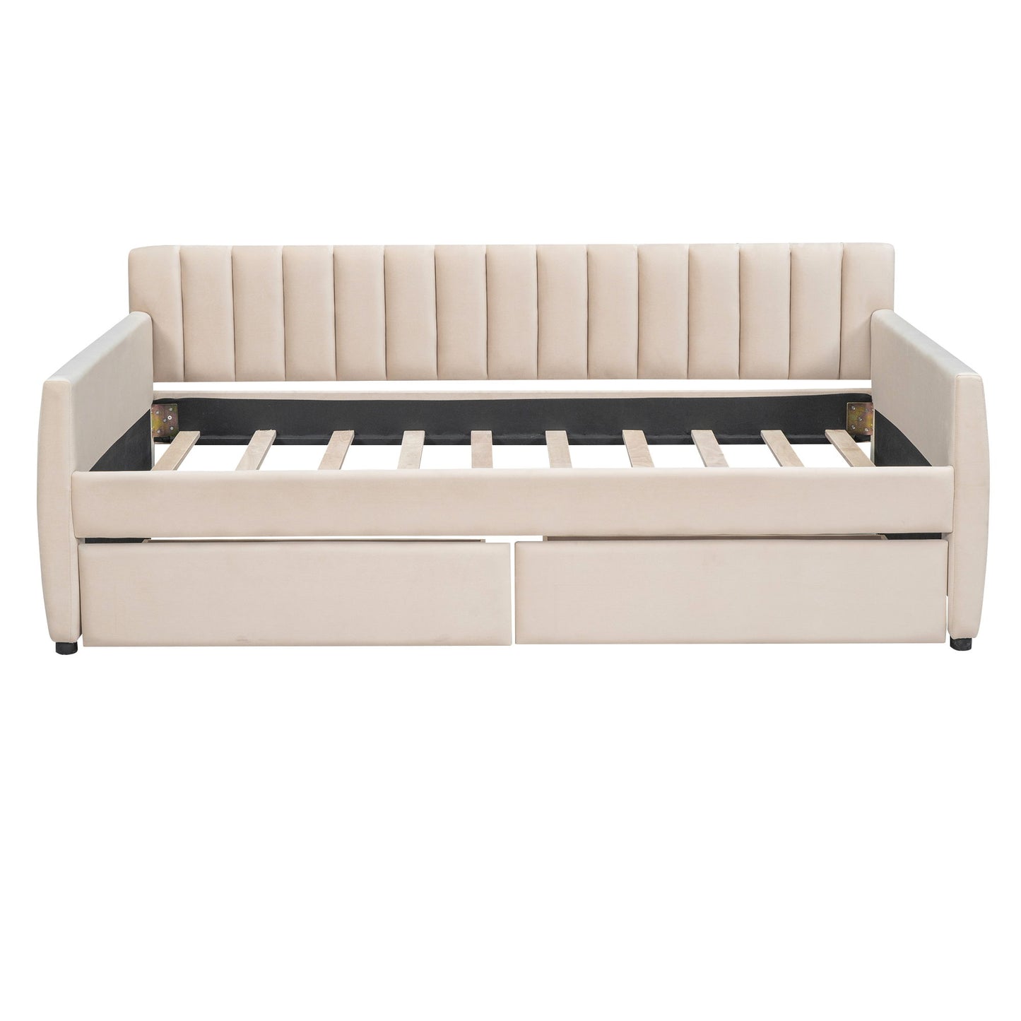 Upholstered Daybed With Slat Support - The Sleep Loft - Online Mattress Showroom NYC