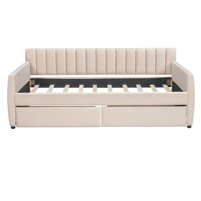 Upholstered Daybed With Slat Support - The Sleep Loft - Online Mattress Showroom NYC
