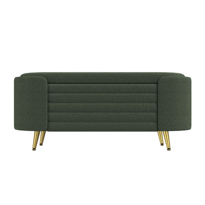 Modern Oval Storage Ottoman With Upholstery - The Sleep Loft - Online Mattress Showroom NYC
