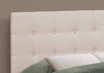 Full Size, Bed Headboard Only Upholstered, Transitional - Beige - The Sleep Loft - Online Mattress Showroom NYC
