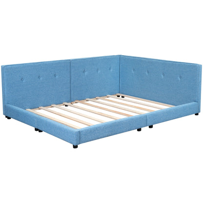 Modern Upholstered Platform Bed With USB Ports And LED Belt - The Sleep Loft - Online Mattress Showroom NYC