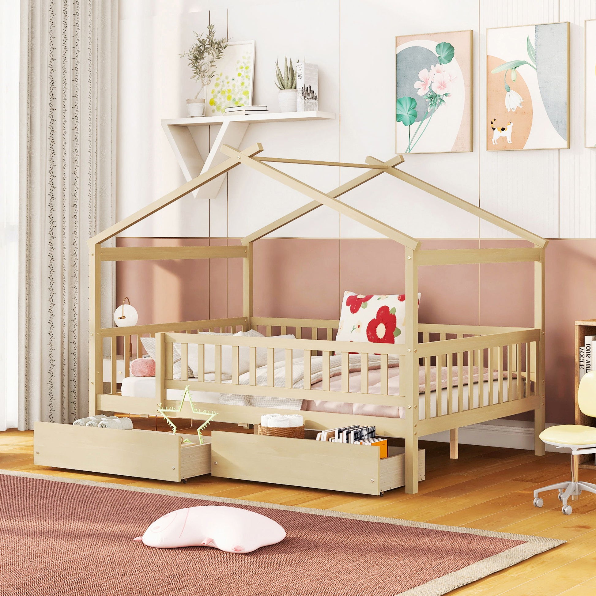 House Bed With 2 Drawers - The Sleep Loft - Online Mattress Showroom NYC