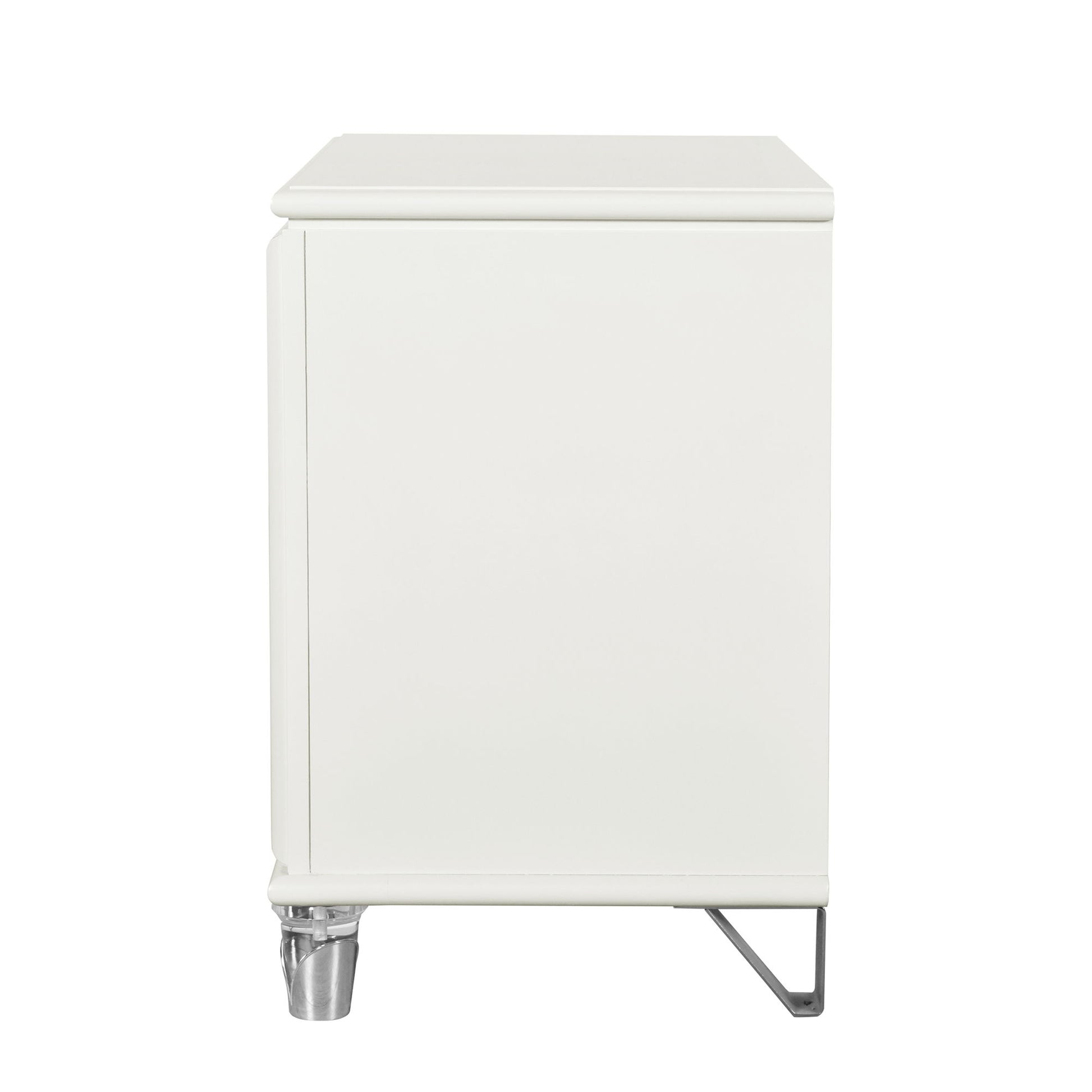 Uriuni - Nightstand - Gold / White - The Sleep Loft - Online Mattress Showroom NYC