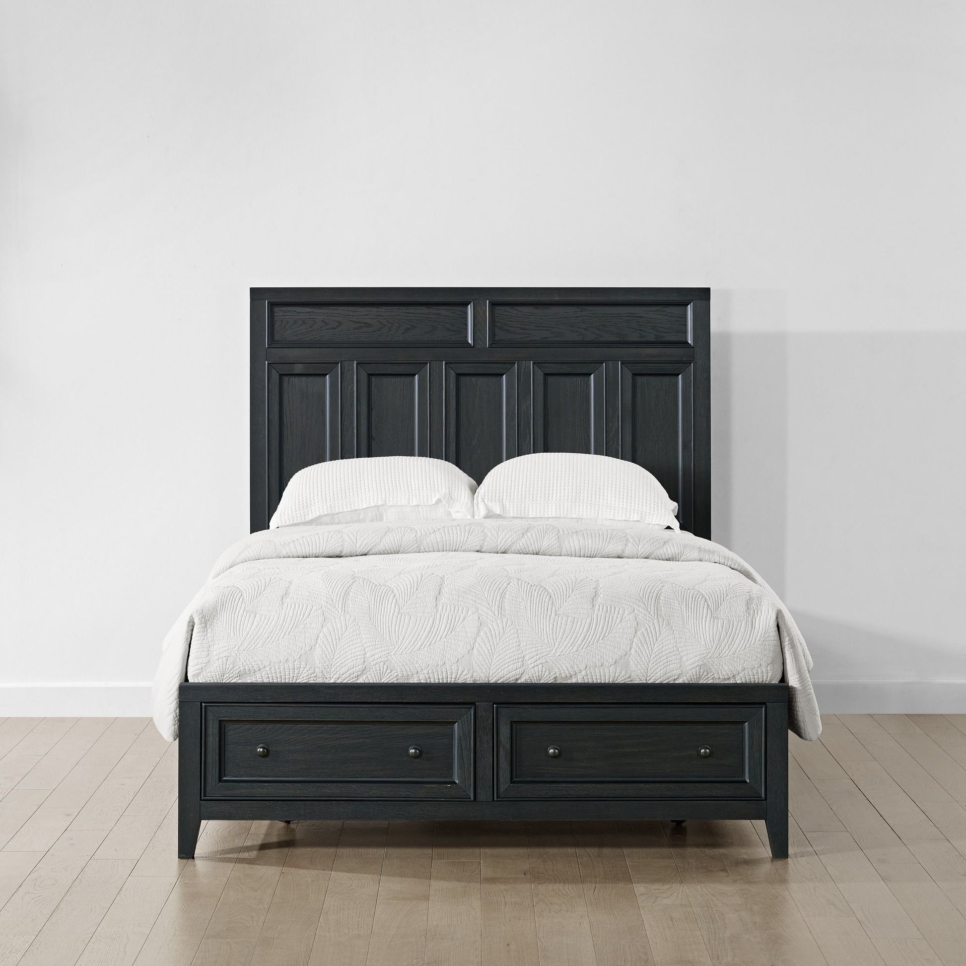 Storage Bed With Panel Headboard And Spacious Footboard Drawers - The Sleep Loft - Online Mattress Showroom NYC
