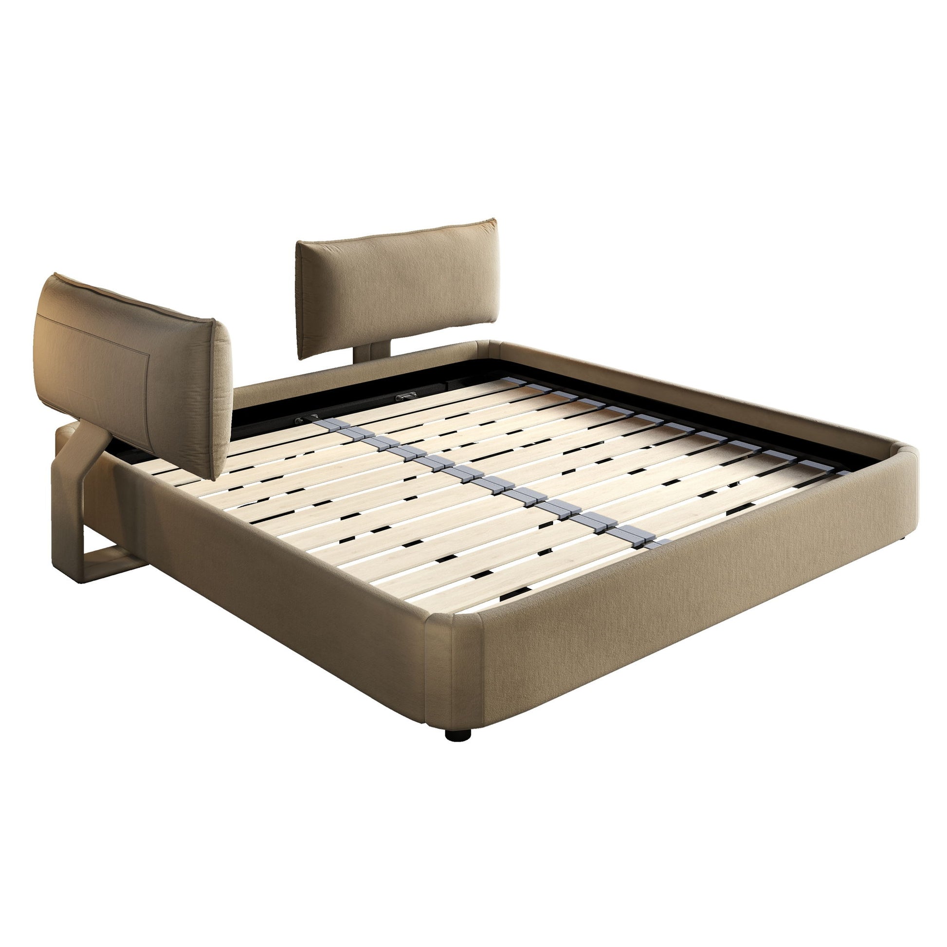 Cloud Bed Frame With Oversized Padded Movable Headboard - The Sleep Loft - Online Mattress Showroom NYC