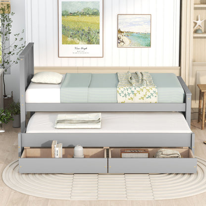Platform Bed With Trundle And Drawers - The Sleep Loft - Online Mattress Showroom NYC