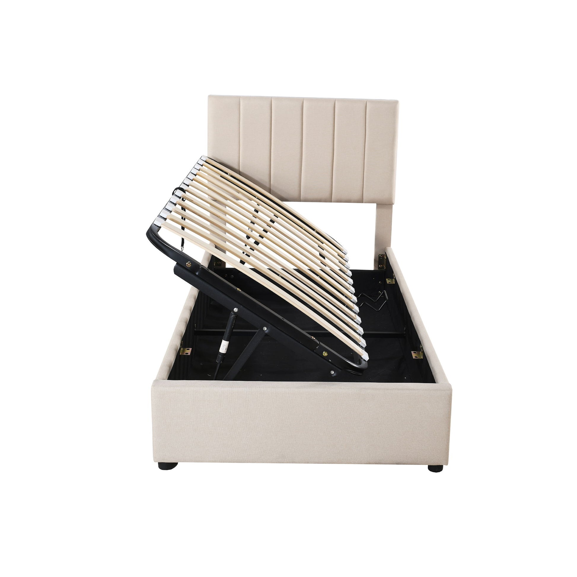 Upholstered Platform Bed With A Hydraulic Storage System - The Sleep Loft - Online Mattress Showroom NYC