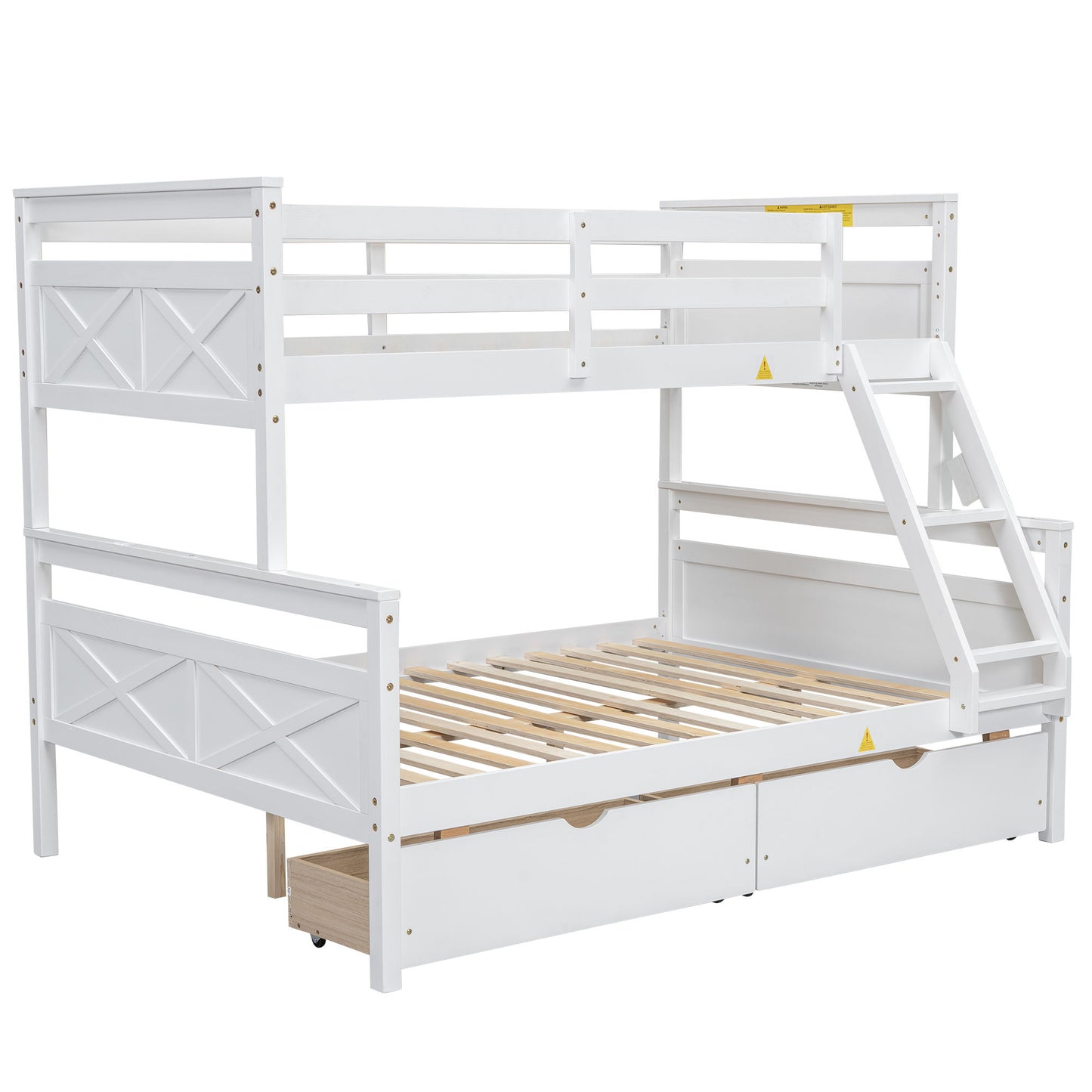 Bunk Bed With Ladder And Safety Guardrail - The Sleep Loft - Online Mattress Showroom NYC