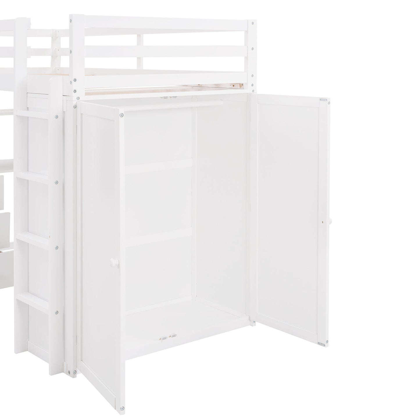 Loft Bed With Drawers, Desk, And Wardrobe - The Sleep Loft - Online Mattress Showroom NYC