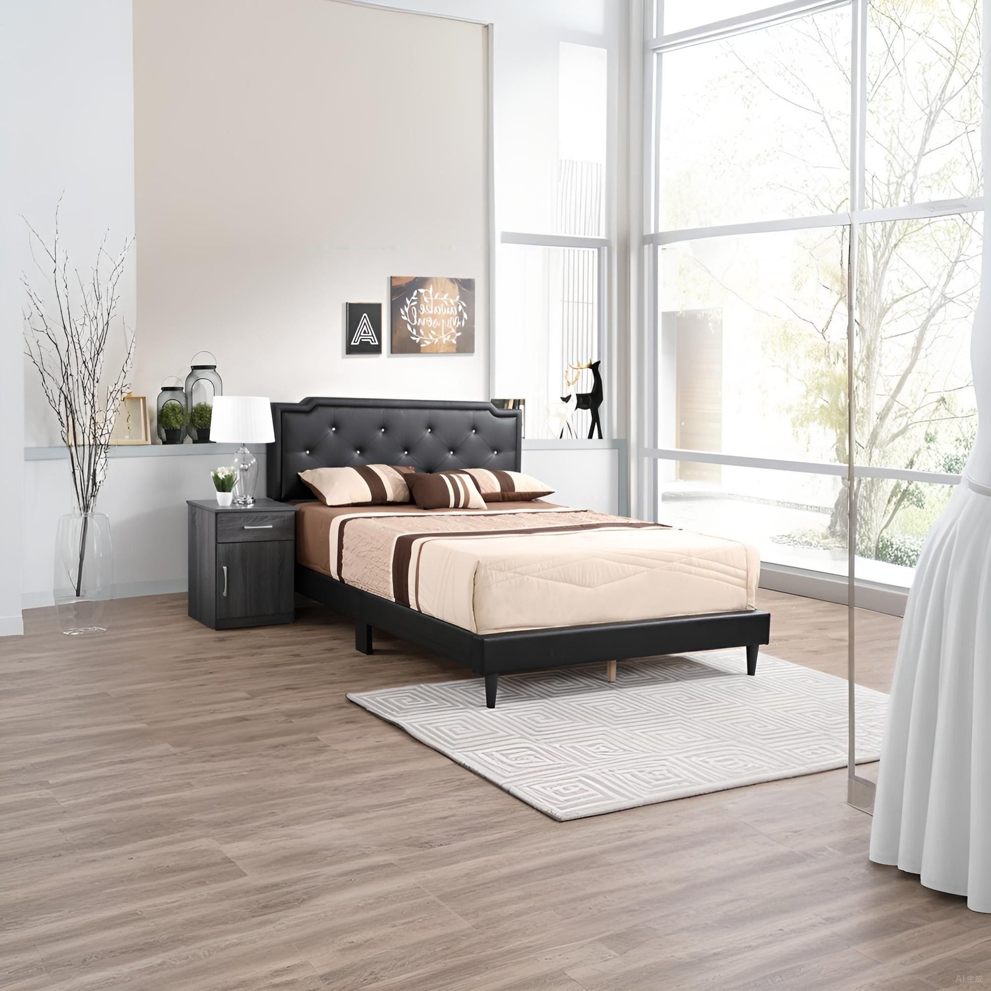 Button Tufted Bed Charming For Cozy Spaces - The Sleep Loft - Online Mattress Showroom NYC