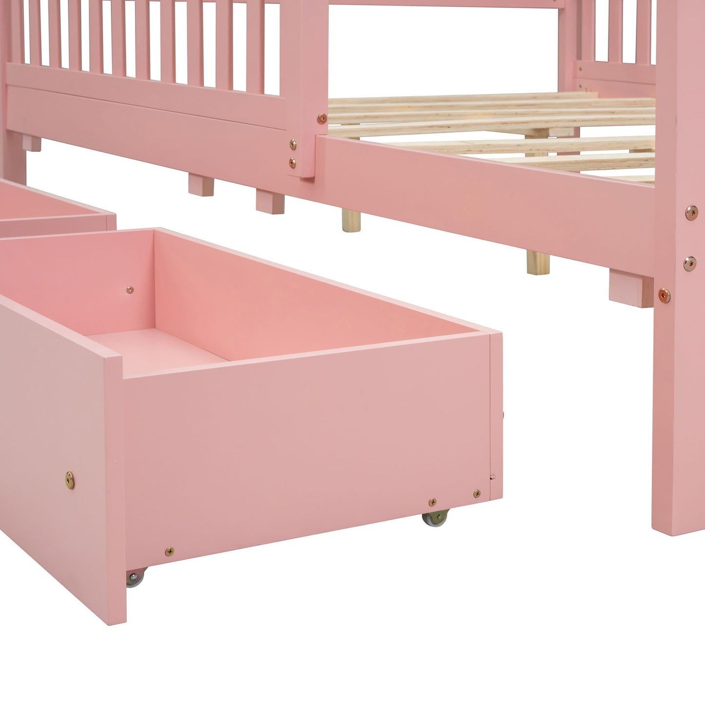Platform Bed With Guardrails On Both Sides And 2 Storage Drawers - The Sleep Loft - Online Mattress Showroom NYC