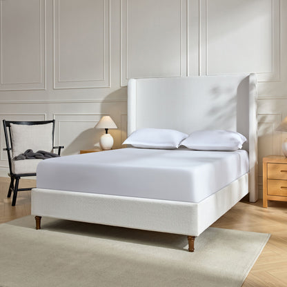 Harper - Tall Headboard Upholstered Bed / High Headboard / Elegant Simplicity / No Box Spring Needed - The Sleep Loft - Online Mattress Showroom NYC