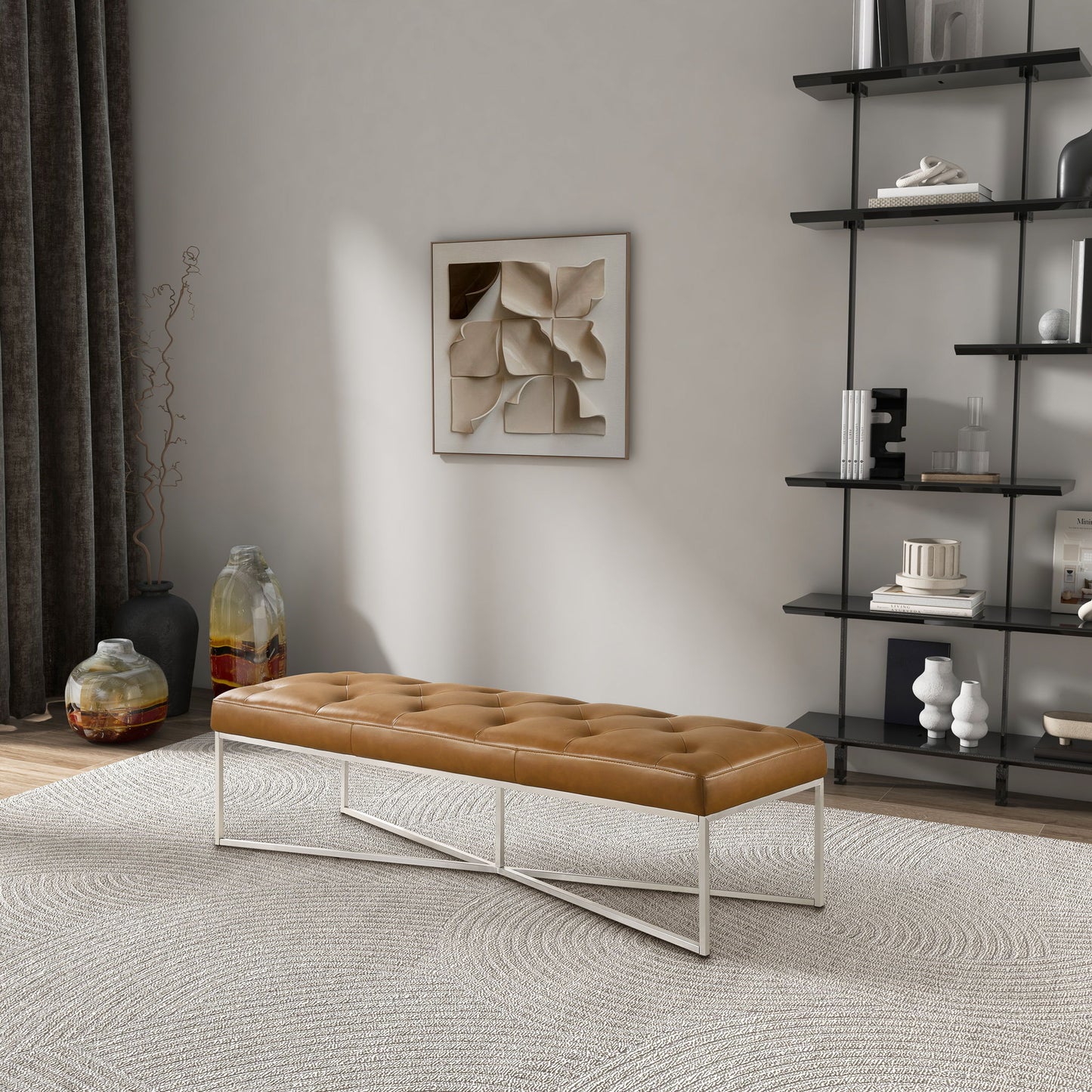 Harper - Bench - Tan - The Sleep Loft - Online Mattress Showroom NYC